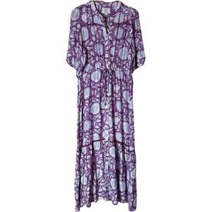 Emerson Fry Purple and White Floral Maxi Dress
